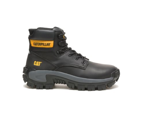 Black Caterpillar Invader Hi Steel Toe Work Boot - Men's Work Boots Egypt 1XTXMMP