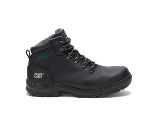 Black Caterpillar Mae Steel Toe Waterproof Work Boot - Women's Work Boots Egypt YGWF0V6