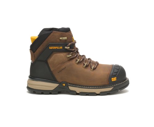 Dark Brown Caterpillar Excavator Superlite Waterproof Thinsulate™ Nano Toe Work Boot - Men's Work Boots Egypt 7XFIPJ1