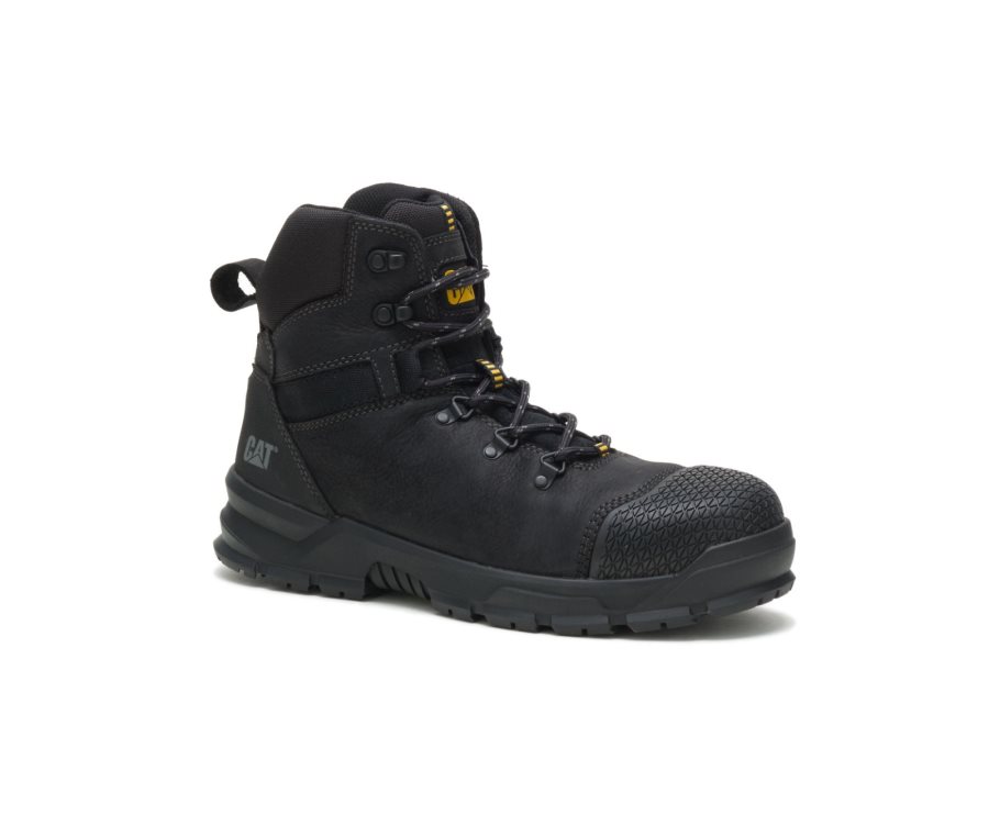 Black Caterpillar Accomplice X Waterproof Steel Toe Work Boot - Men's Work Boots Egypt 31JOGGG