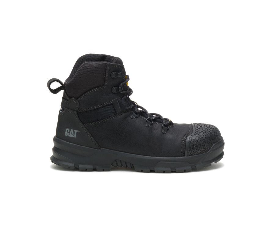 Black Caterpillar Accomplice X Waterproof Steel Toe Work Boot - Men\'s Work Boots Egypt 31JOGGG