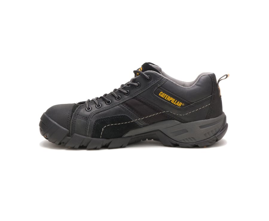 Black Caterpillar Argon Composite Toe Work Shoe - Men's Work Shoes Egypt X9MB5DY