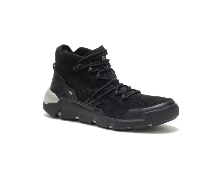 Black Caterpillar Crail Mid Shoe - Men's Sneakers Egypt 4FW0BIO