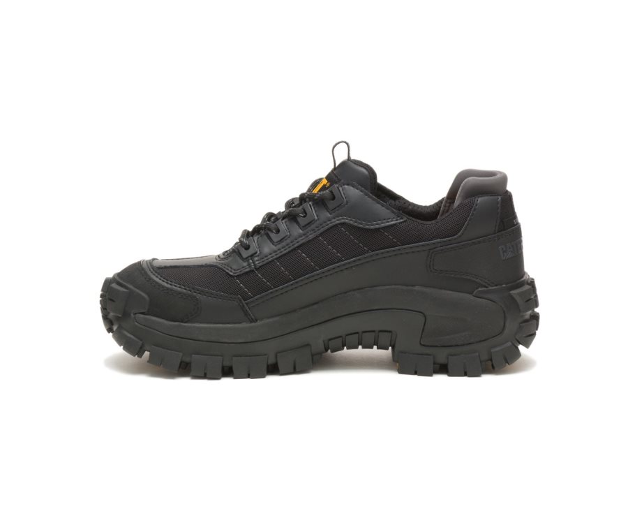 Black Caterpillar Invader Steel Toe Work Shoe - Men's Work Shoes Egypt G9F3KJC