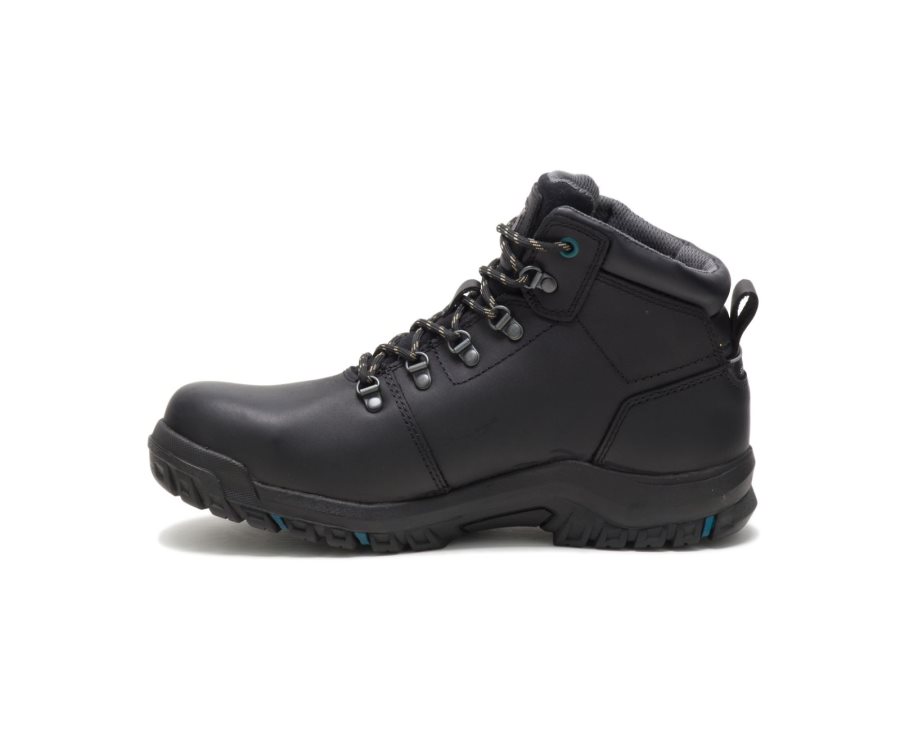 Black Caterpillar Mae Steel Toe Waterproof Work Boot - Women's Work Boots Egypt YGWF0V6