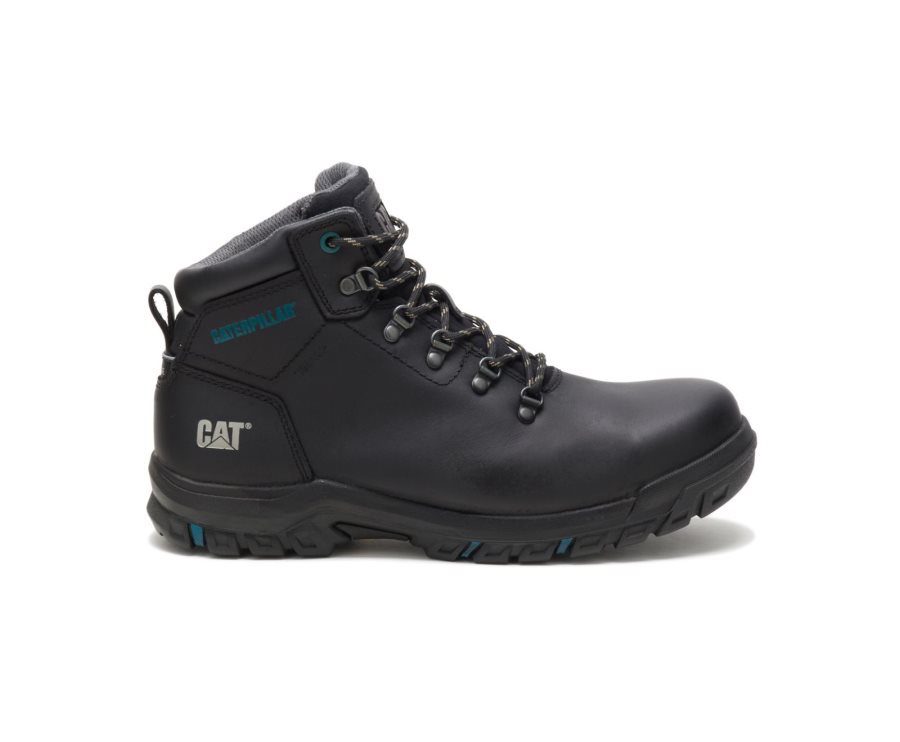 Black Caterpillar Mae Steel Toe Waterproof Work Boot - Women\'s Work Boots Egypt YGWF0V6