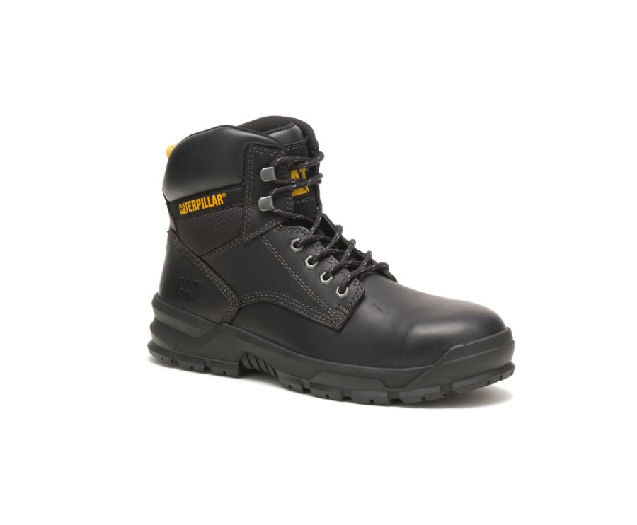 Black Caterpillar Mobilize Alloy Toe Work Boot - Men's Work Boots Egypt D5XSS9Q