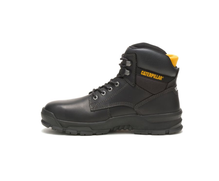 Black Caterpillar Mobilize Alloy Toe Work Boot - Men's Work Boots Egypt D5XSS9Q