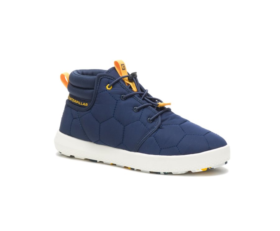 Blue Caterpillar CODE Scout Mid - Men's Sneakers Egypt 1Q0ACKX