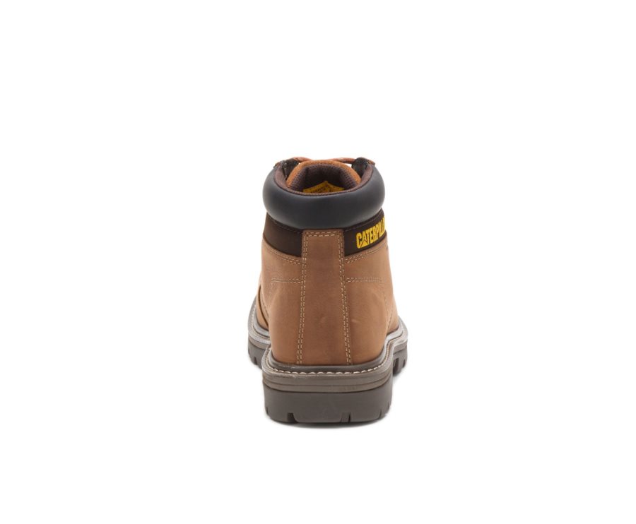 Brown Caterpillar Excavator Superlite Waterproof Thinsulate™ Nano Toe Work Boot - Men's Work Boots Egypt WBXTD57