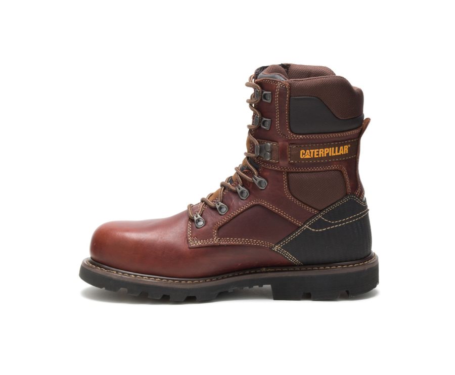 Brown Caterpillar Indiana 2.0 Steel Toe Work Boot - Men's Work Boots Egypt 1GOBV7K