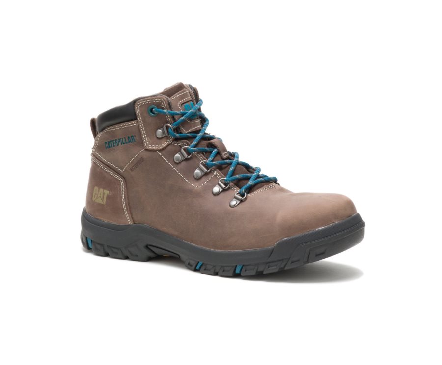 Brown Caterpillar Mae Steel Toe Waterproof Work Boot - Women's Work Boots Egypt RPVL547