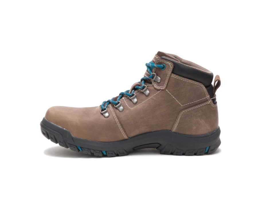 Brown Caterpillar Mae Steel Toe Waterproof Work Boot - Women's Work Boots Egypt RPVL547