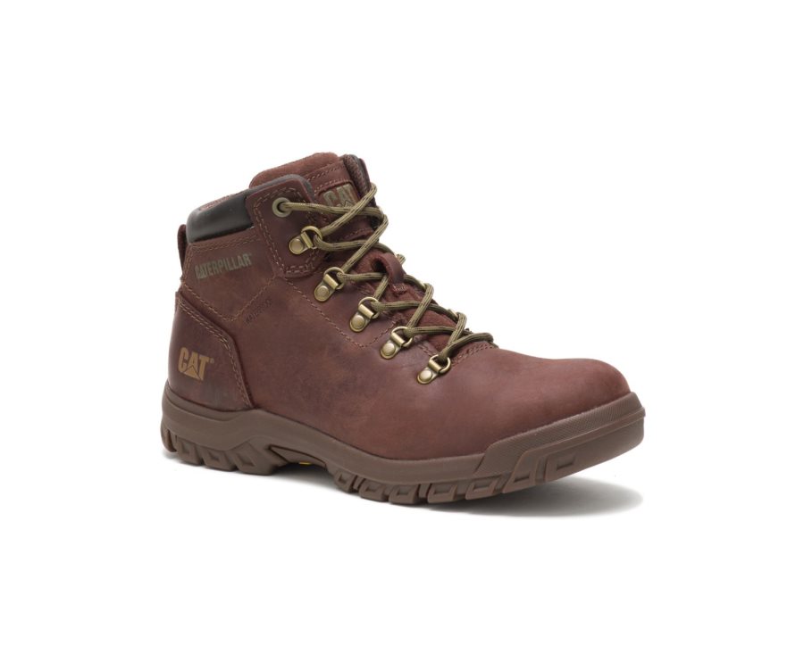 Copper Caterpillar Mae Steel Toe Waterproof Work Boot - Women's Work Boots Egypt UXQ3B8K