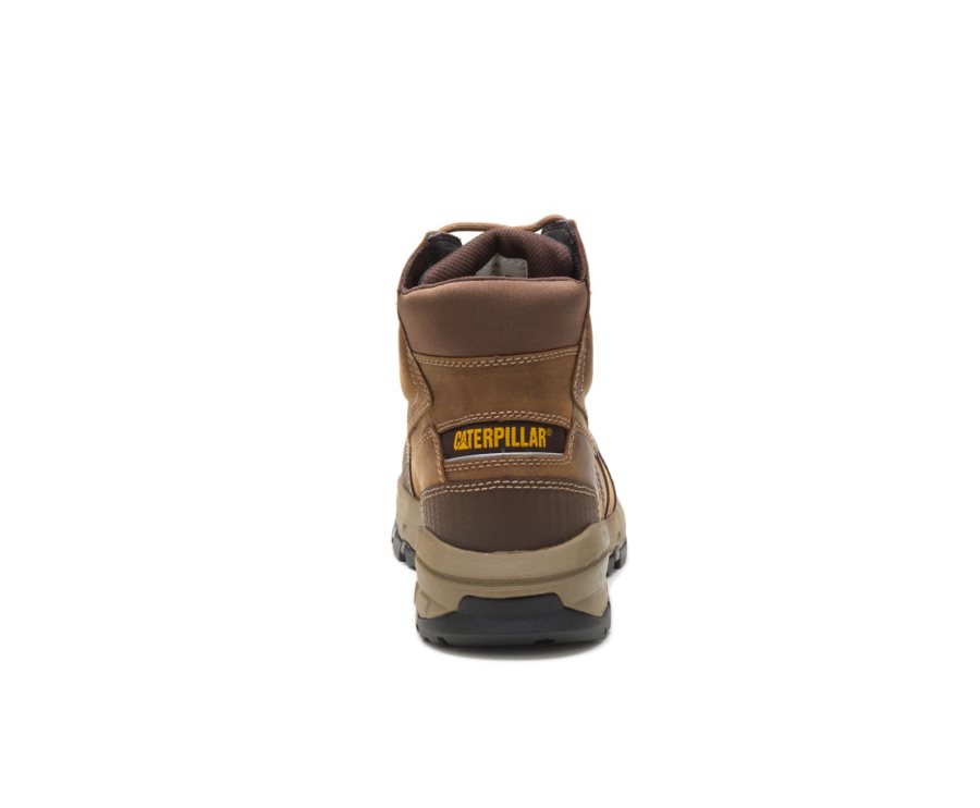 Dark Beige Caterpillar Device Waterproof Composite Toe Work Boot - Men's Work Boots Egypt 1DYPP6C