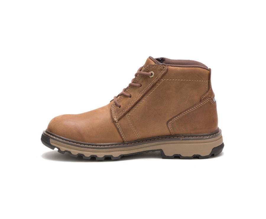 Dark Beige Caterpillar Parker Work Boot - Men's Work Boots Egypt K9MLPZR