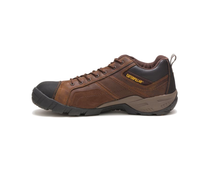 Dark Brown Caterpillar Argon Composite Toe Work Shoe - Men's Work Shoes Egypt NW0J9BI