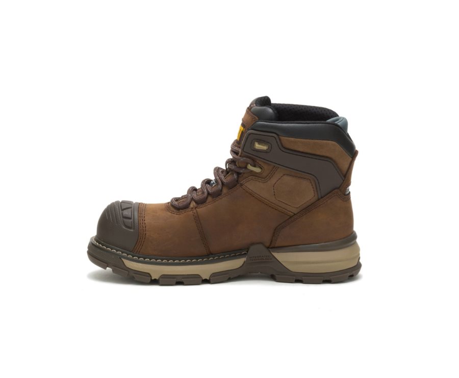 Dark Brown Caterpillar Excavator Superlite Waterproof Thinsulate™ Nano Toe Work Boot - Women's Work Boots Egypt 40OSUXY