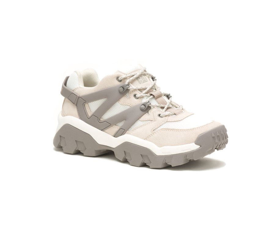 Grey / Bright White Caterpillar Reactor - Women's Sneakers Egypt BXGDMPM