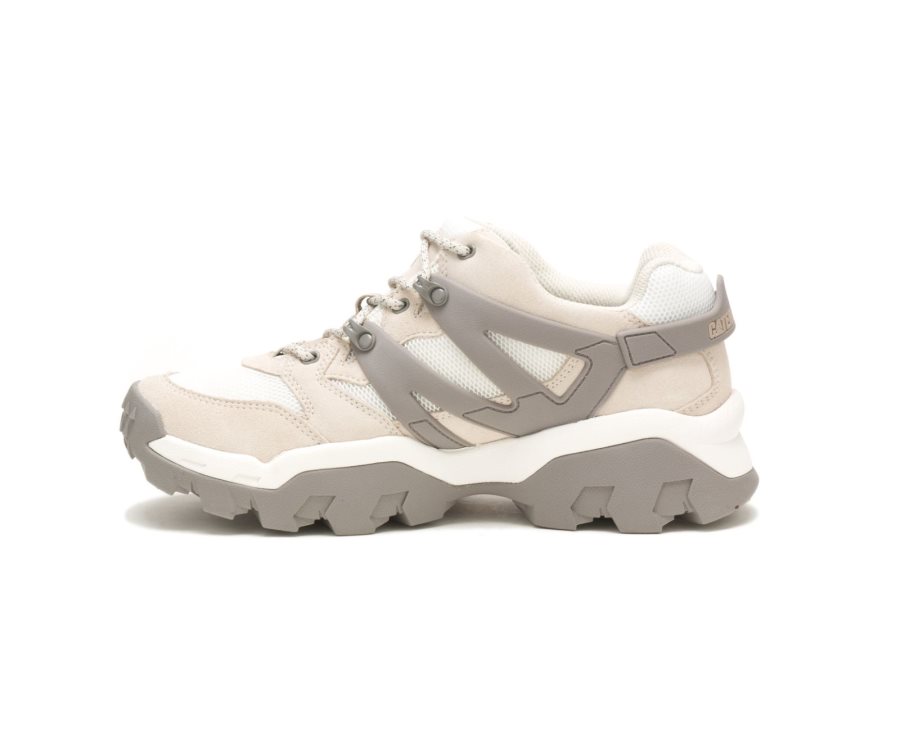 Grey / Bright White Caterpillar Reactor - Women's Sneakers Egypt BXGDMPM