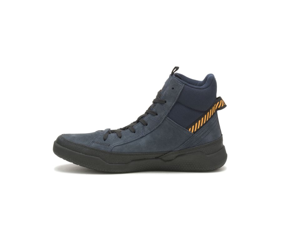 Navy Caterpillar CODE Hex Hi Utility - Men's Sneakers Egypt O68ZTAT