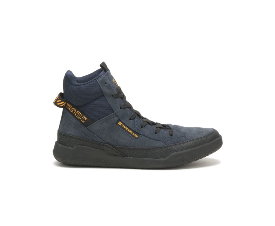 Navy Caterpillar CODE Hex Hi Utility - Men\'s Sneakers Egypt O68ZTAT