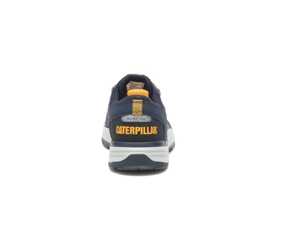 Navy / Yellow Caterpillar Bolt Alloy Toe Work Shoe - Men's Sneakers Egypt LM0FHKK