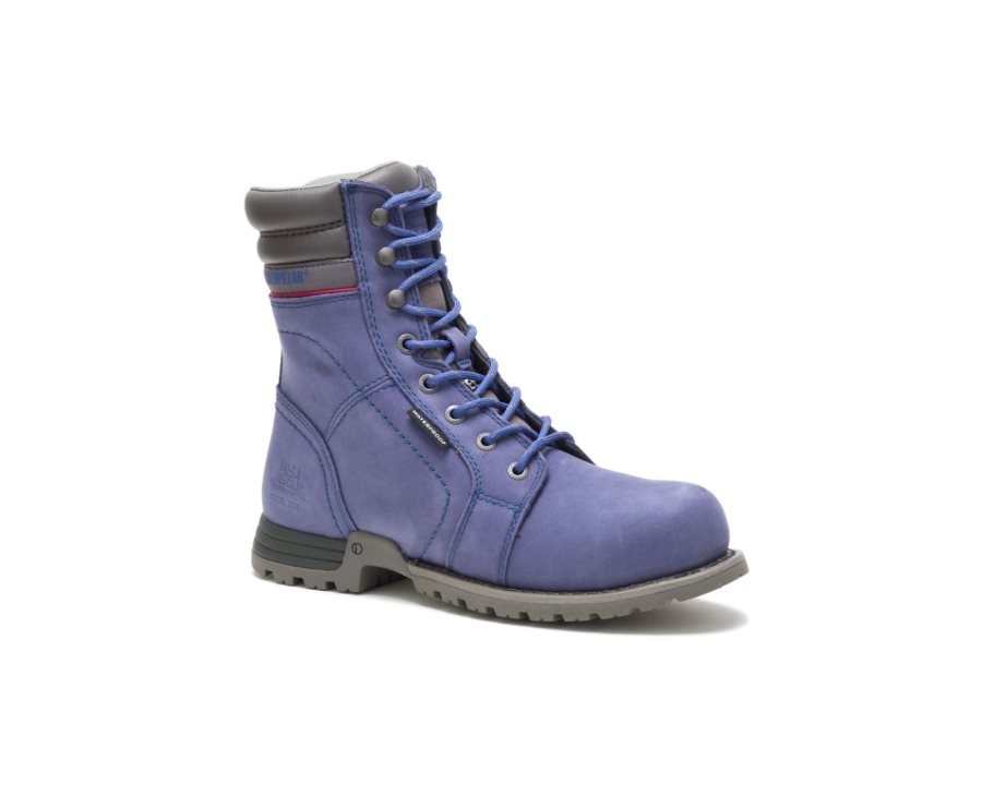 Purple Caterpillar Echo Waterproof Steel Toe Work Boot - Women's Work Boots Egypt 1UKGH42