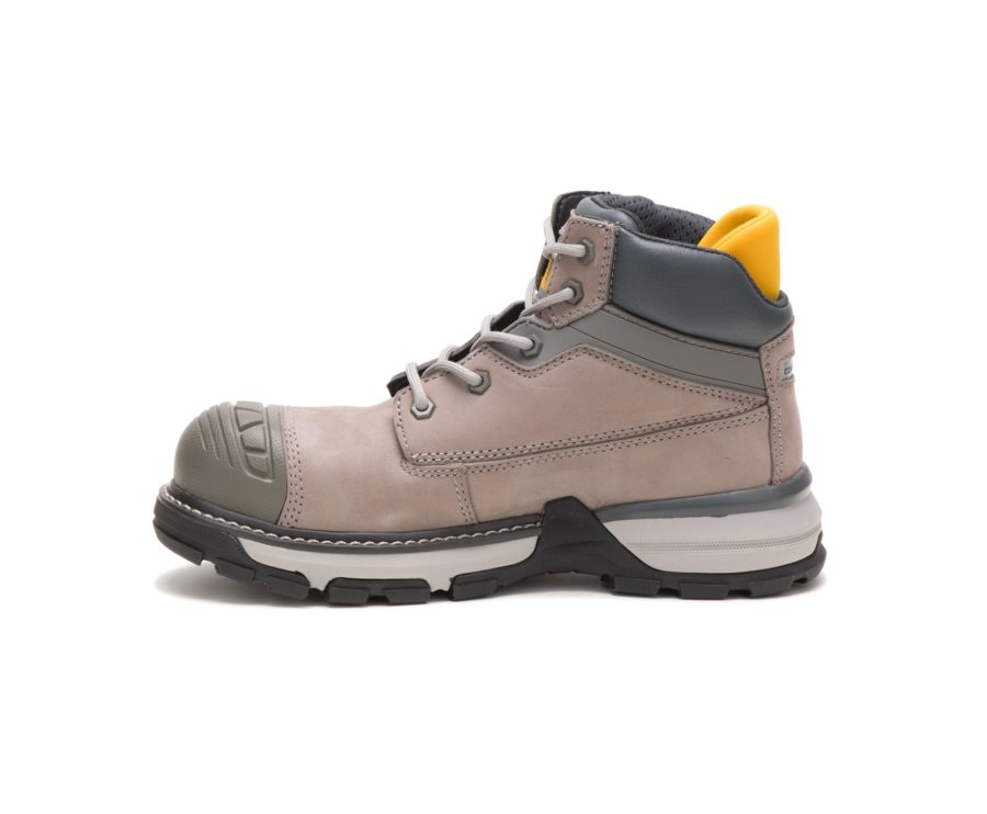 Skin / Grey Caterpillar Excavator Superlite Waterproof Nano Toe Work Boot - Women's Work Boots Egypt MT7MHVG