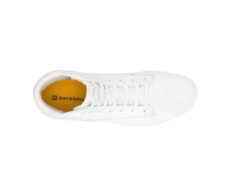 White Caterpillar CODE Hex Hi - Men's Sneakers Egypt 5ZP3Q66